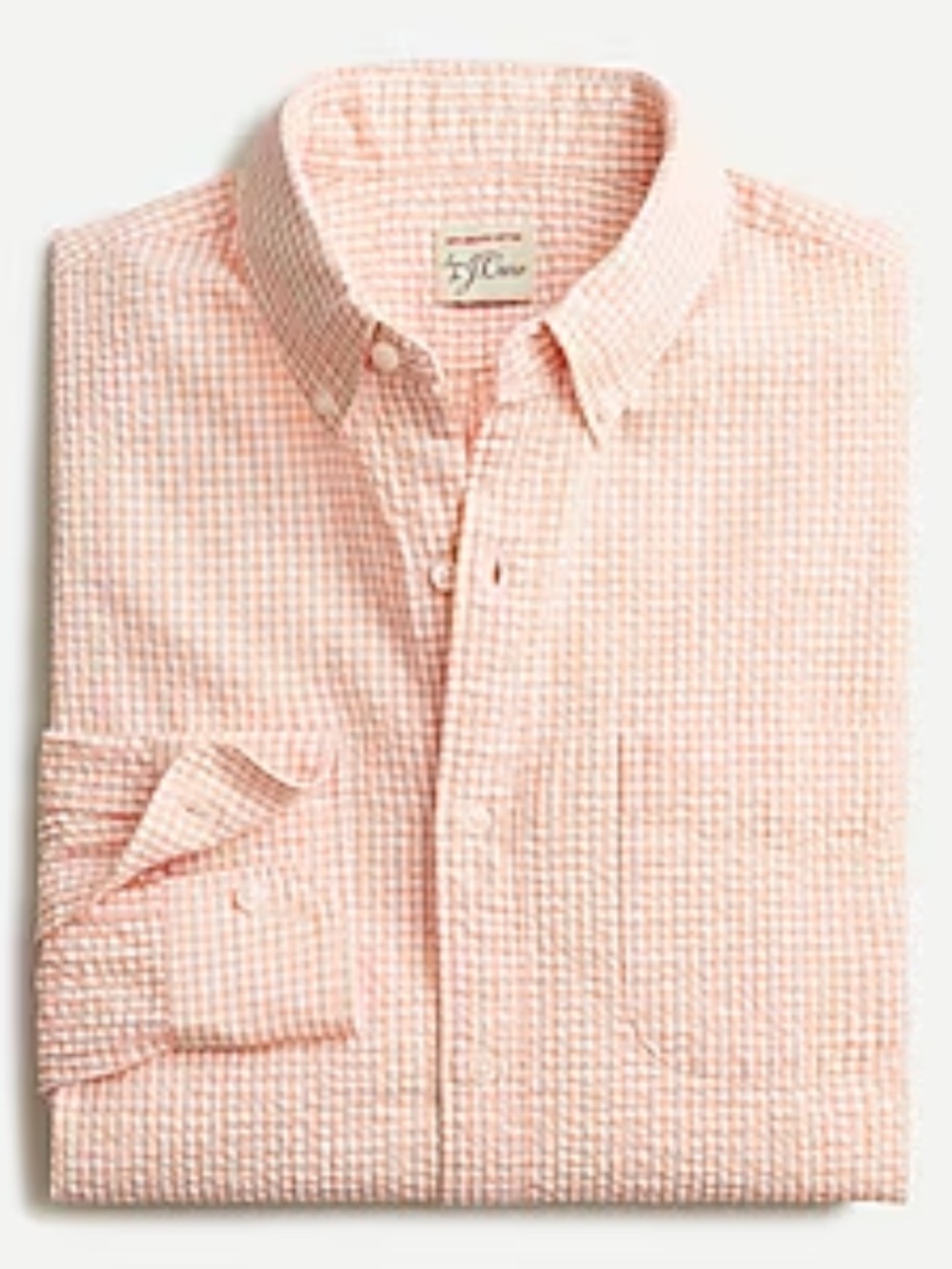 J. Crew Slim Seersucker Gingham Button Down Shirt